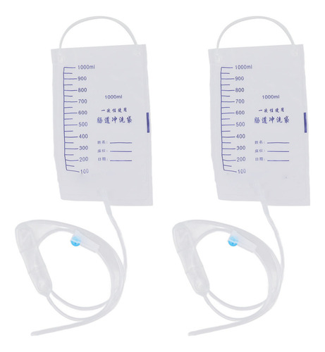 Kit De 20 Bolsas De Enema Desechables De 1000 Ml Para Mejora