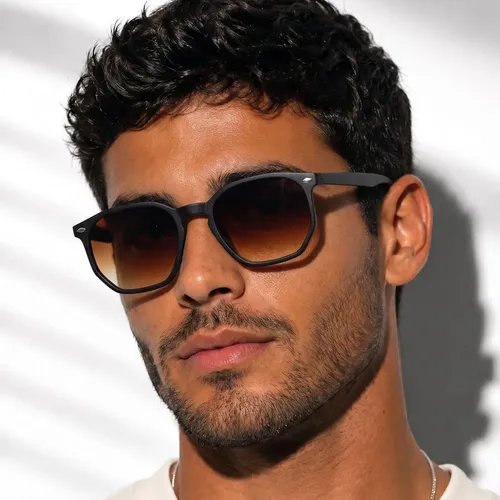 Oculos De Sol Moderno Hype Design Geometrico Uv400