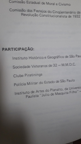 Cinquentenário Da Revolução Constitucionalista De 32