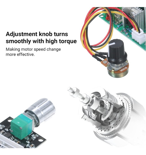 Controlador De Velocidad Pwm De 2 Piezas, Módulo De Control