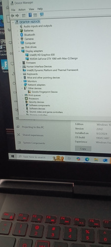 Gamer I7 Nvidia Geforce Gtx 1060 Dell Asus Tuf Rog Alienware Negro (Usado)