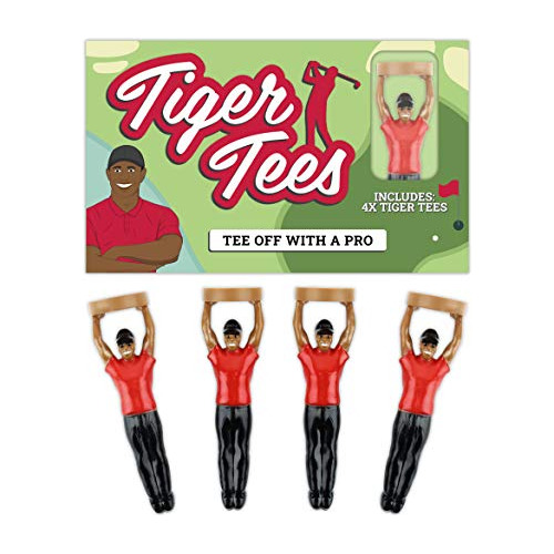 Gr452138 Tiger Golf Tees, Paquete De 4, Multicolor