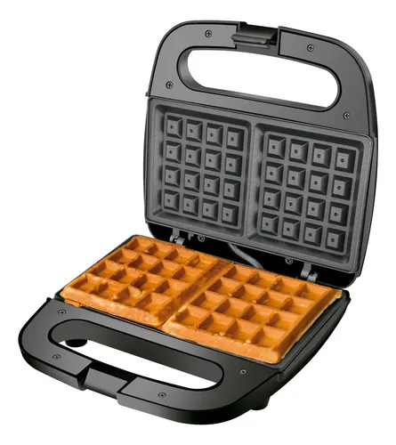 Wafflera Belga Power Ready 2 Rebanadas Acero Masterchef Color Plateado 120V