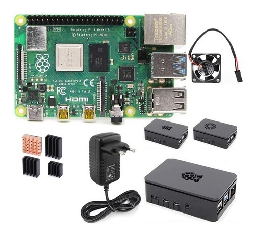 Raspberry Pi 4 4k Dual Hdmi Usb 3.0 2gb Ram Kit Completo