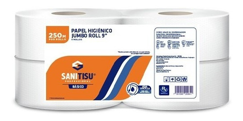 Papel Higienico Industrial 9  Paveca Sanitisu Bulto X4rollos