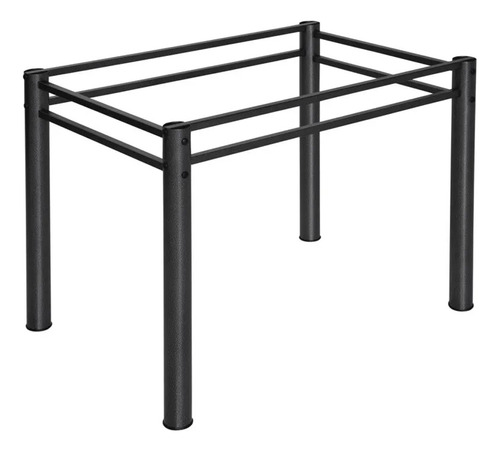 Base De Mesa Ciplafe Craqueado Preto Para Granito 1,20m