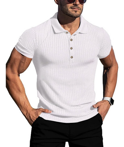 Playera Hombre Polo Casual Calidad Moda Elástico