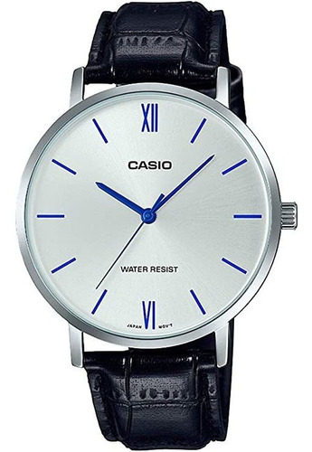 Casio Mtp-vt01l-7b1 Reloj Analógico Minimalista Con Esfera