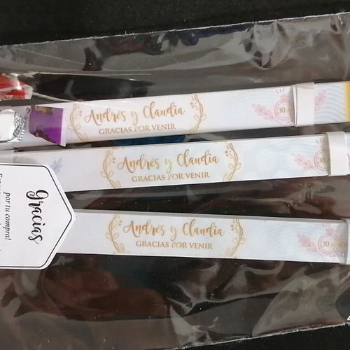 Imagen 6 de 9 de Pulseras Souvenir Boda Quinceaños Personalizadas
