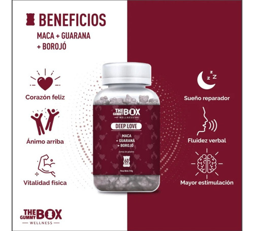 Imagen 5 de 7 de The Gummy Box Deep Love + Hair Vitamins Colageno