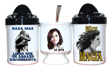 Mate + Yerbera + Azucarera - Cristina Kirchner