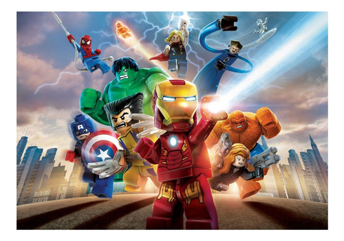 Adesivo Papel De Parede Infantil Vingadores Avengers Hulk 3m² - 1,50 X 2,00