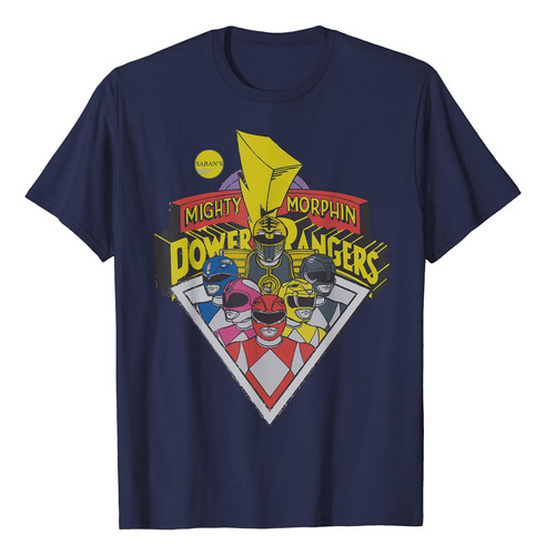 Camiseta Del Grupo Con El Logotipo De Power Rangers