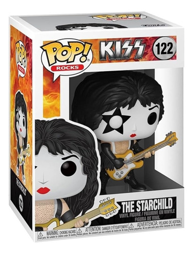 Funko Pop Rocks Kiss The Starchild 122 Original M4e