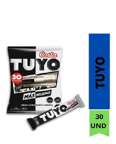 Tuyo Obleas Con Choco Costa Display *30 Uni(2display)-super