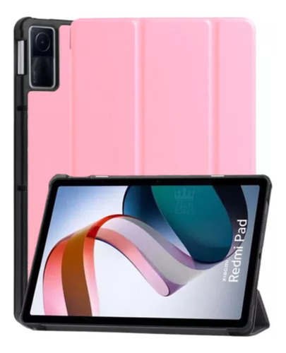 Capa Smart Protetora Para Tablet Xiaomi Redmi Pad 10.6 2022 Cor Tons De Rosa