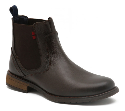 Botas Botin Andrea Men Hombre Cafe Piel Casuales Comodas