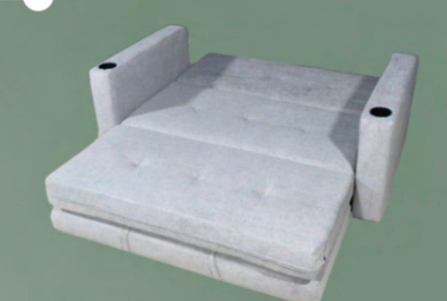 Sofá Cama Beijín Reclinable Con Cojines Y Portavasos