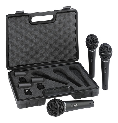 Combo Microfonos Behringer  Xm1800s + Estuche + Cables Xlr 