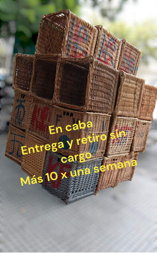 Imagen 5 de 5 de Alquilo X Día Canastos De Mimbres Servicio Fletes Mudanzas