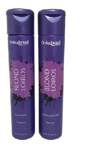 Kit Shampoo E Condicionador Blond Loiros Onixxbrasil 600g