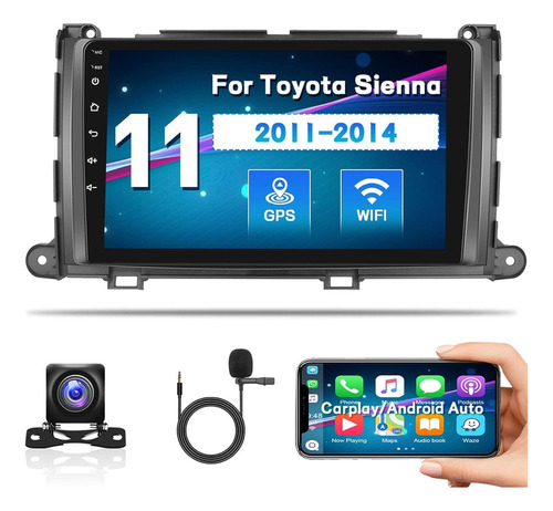 [2+32g]toyota Sienna Radio Carplay Android 11 Estéreo 11-14