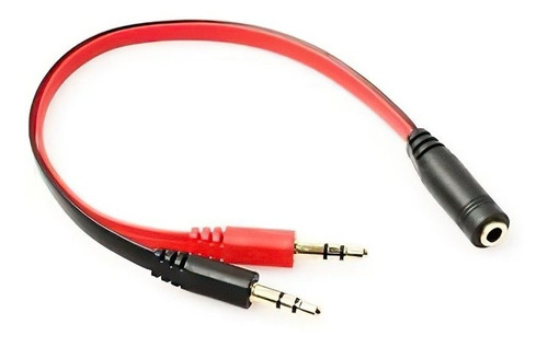 Imagen 1 de 3 de Cable Adaptador Audio 3,5mm Mic Auricular Ps4 Pc Consolas