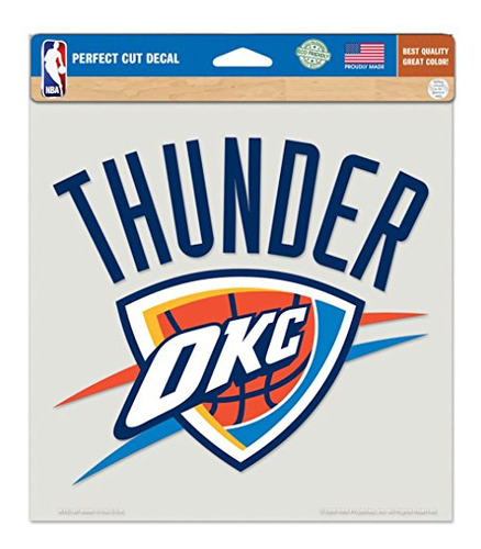 Nba Oklahoma City Thunder Die-cut Color Decal, 8 X8 , T...