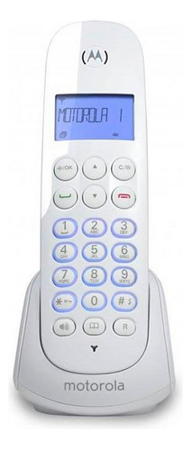 Teléfono Inalámbrico Con Identificador Blanco Motorola 