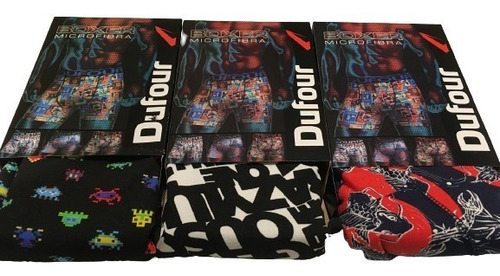 Imagen 2 de 8 de Boxer Hombre Dufour Pack Por 3 Calz. Algodon, Art 11971