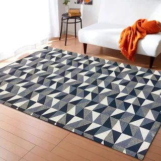 Tapete Para Sala E Para Quarto Emborrachado Jacquard 1,4x2,0