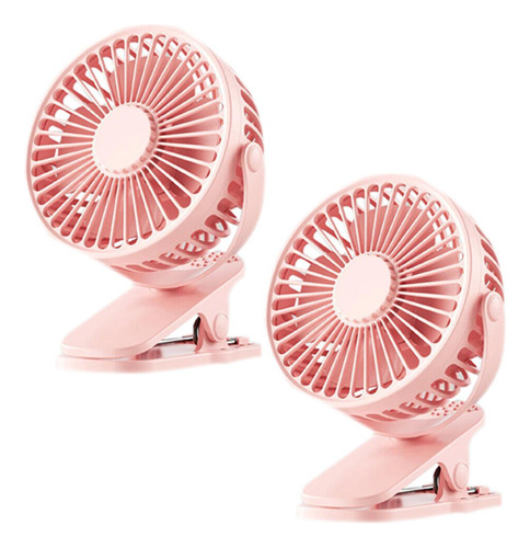 Ventilador Chico Practico, Mxzep-002, 2pzas, 4 Ø, Rosa, Usb,