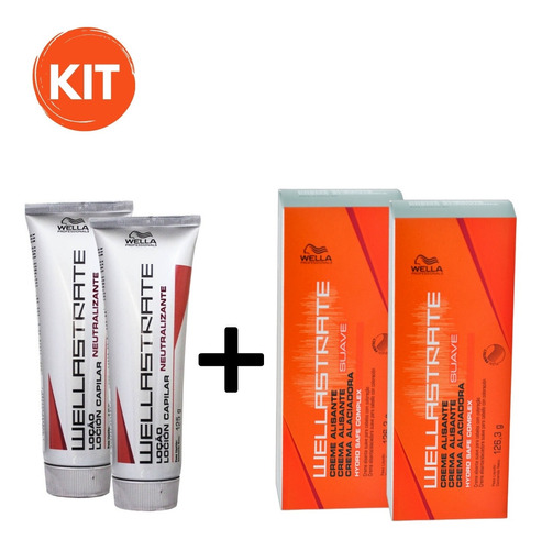 Kit Wella 2 Alisante Suave + 2 Neutralizante Wellastrate