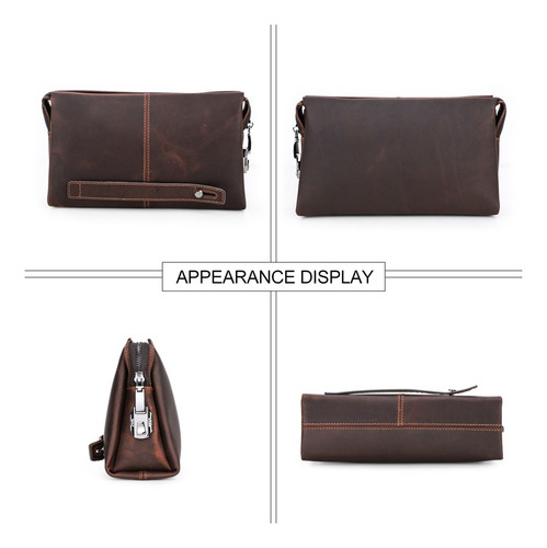 Bolsa Antirrobo Hombre Caballero Bolso Clutch