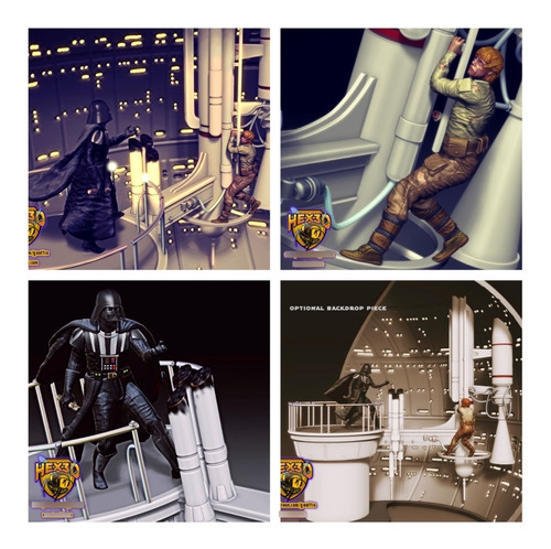 Archivo Stl Impresión 3d - Star Wars Luke And Vader Diorama