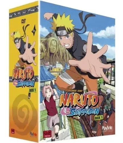 Naruto Shippuden - Box 1 com 5 DVDs - Novo Lacrado