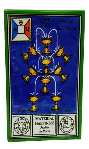 Tarô Adivinhação De Cartas Cerimoniais 78 Magia Do Baralho D