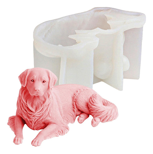 3d Silicone Candle Mold | Golden Retriever Dog Mold - Dog