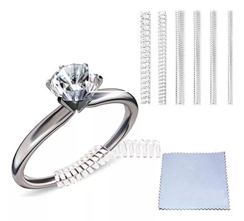 Ajustador de tamaño de anillo para anillos sueltos, paquete de 20, para  cualquier tamaño de anillo, tamaño de joyería invisible, espaciador de