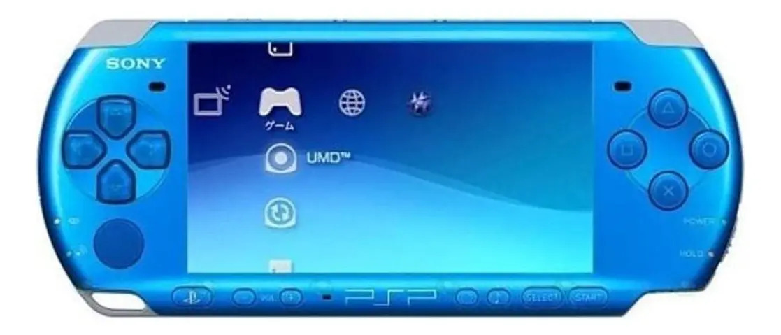 PSP3000美品 Sony PSP-3000 Slim & Lite PSP-3000 64MB Standard cor vibrant blue
