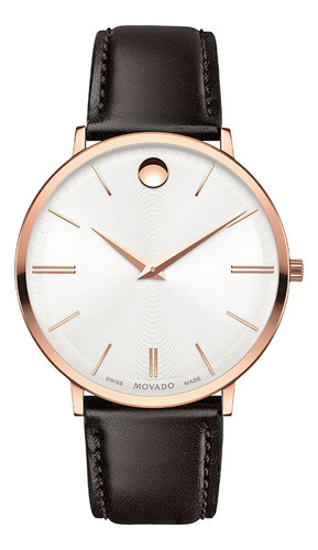 Reloj Movado Hombre Cuero 0607089 Ultra Slim