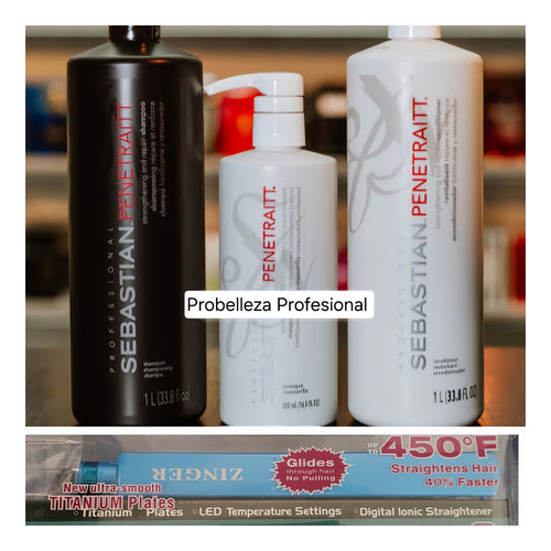 Sebastian Penetraitt Pack Litro+mask 500ml+plancha Cabello