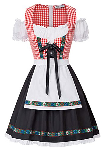 Trajes De Vestir De Dirndl Alemanas Mujeres Bávaro Tra...