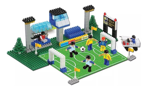 Blocky Futbol 2 185 Pzas 6 Muñecos Articulados