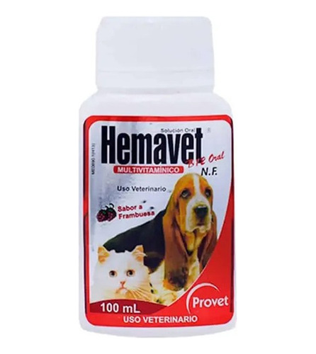 Multivitamínico Perros Y Gatos Hemavet B12 Oral 100 Ml