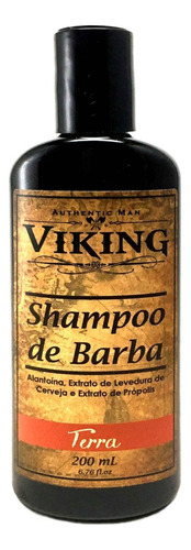 Shampoo De Barba Viking Terra - Limpeza E Maciez
