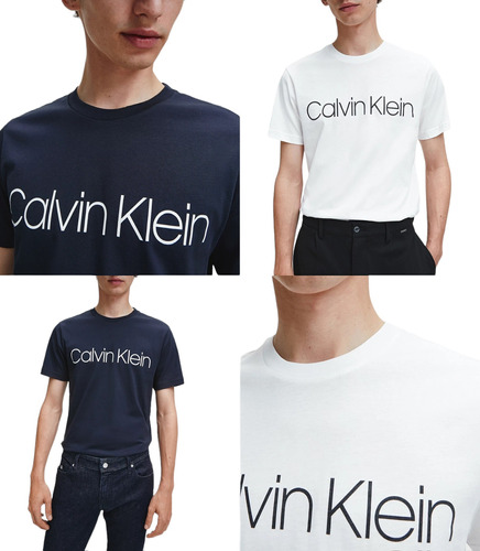 Paquete De 2 Playeras Calvin Klein Originales Caballero