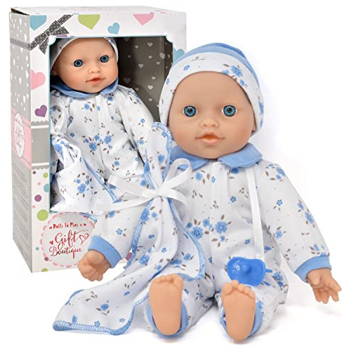 12 Inch Baby Doll Boy Para Niños Pequeños Soft Body J6d5i