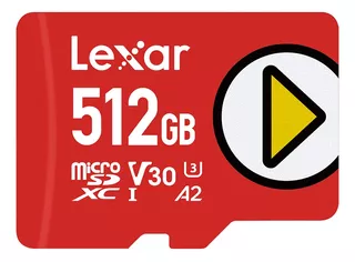 Cartão Memória Lexar Micro Sdxc 512gb Play 150mbs