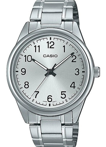 Reloj Casio  Mtpv005 Hombre Acero  Plata Full